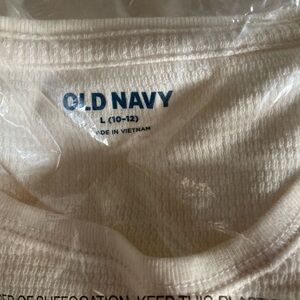 Old Navy Off-White Textured Knit Top